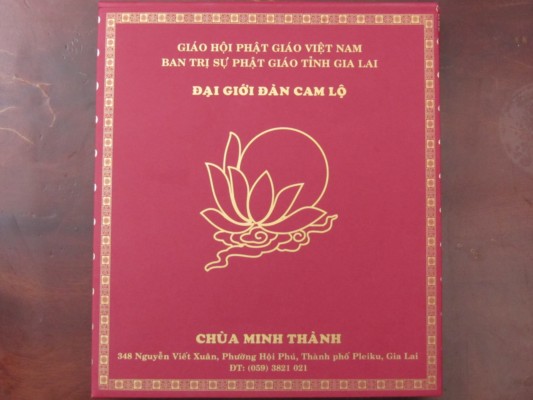 Thông Báo Chính Thức về Chương Trình Đại Giới Đàn Cam Lộ