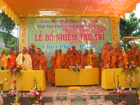 Đồng nai-Lễ Bổ Nhiệm Trụ Trì Chùa Phước Quang