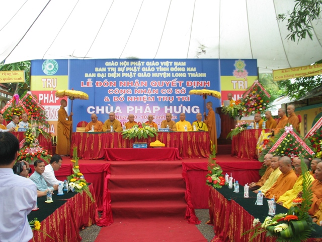 Lễ bổ nhiệm trụ trì chùa Pháp Hưng