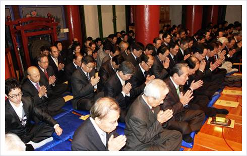 Kỷ niệm 100 năm Thượng Nguyệt – Viên Giác đại Tổ sư khôi phục Thiền phái Thiên Thai, Hàn Quốc