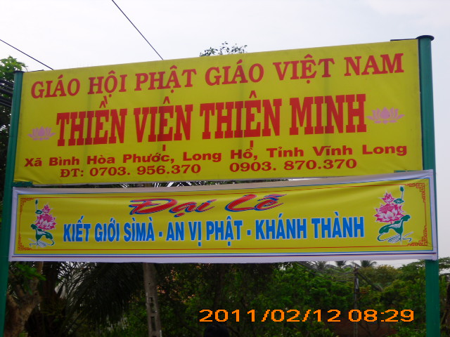 Lễ khánh thành thiền viện Thiện Minh -  tỉnh Vĩnh Long