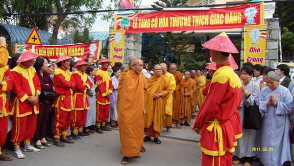 TP. Nha Trang: Lễ tang của cố Hòa thượng Thích Giác Đăng