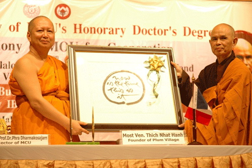 Thái Lan: Pháp môn Làng Mai sẽ được giảng dạy tại trường đại học Phật giáo Quốc tế Thái Lan