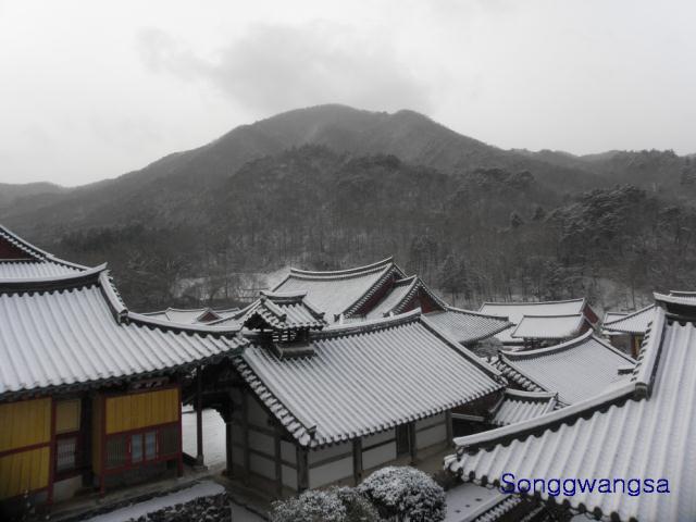 Hình ảnh mùa đông Tòng Quảng Tự Cổ Tự, Hàn Quốc