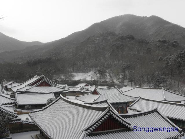 Hình ảnh mùa đông Tòng Quảng Tự Cổ Tự, Hàn Quốc