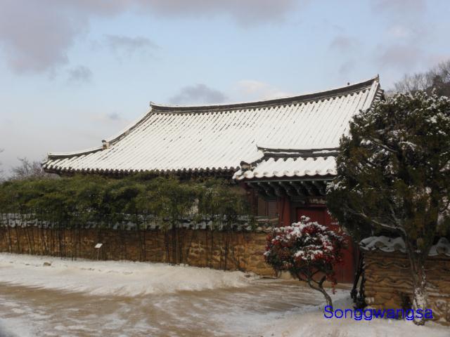 Hình ảnh mùa đông Tòng Quảng Tự Cổ Tự, Hàn Quốc
