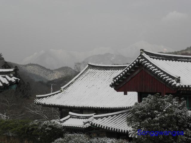 Hình ảnh mùa đông Tòng Quảng Tự Cổ Tự, Hàn Quốc