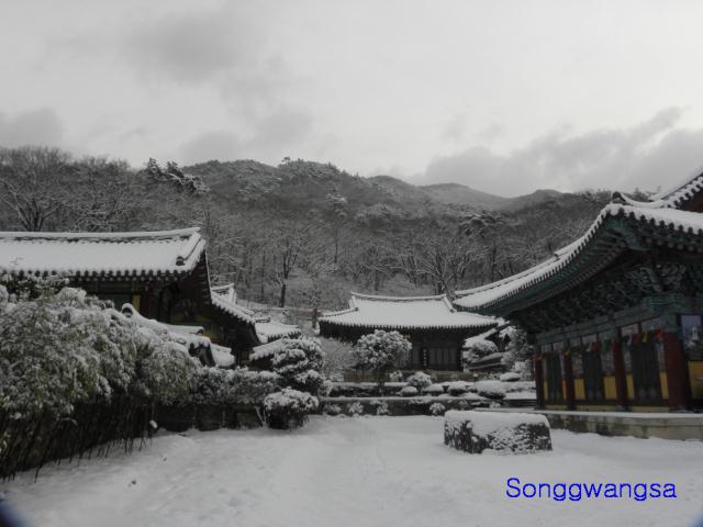 Hình ảnh mùa đông Tòng Quảng Tự Cổ Tự, Hàn Quốc