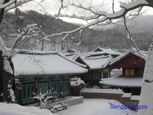 Hình ảnh mùa đông Tòng Quảng Tự Cổ Tự, Hàn Quốc