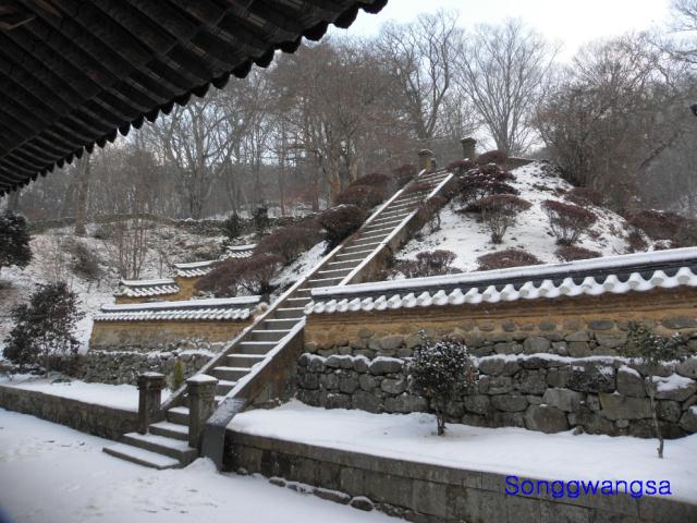 Hình ảnh mùa đông Tòng Quảng Tự Cổ Tự, Hàn Quốc