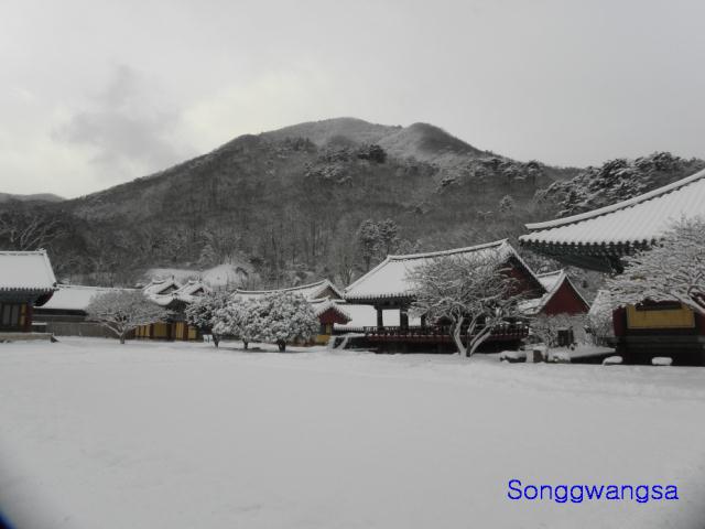 Hình ảnh mùa đông Tòng Quảng Tự Cổ Tự, Hàn Quốc