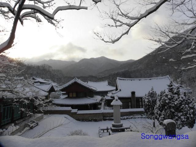 Hình ảnh mùa đông Tòng Quảng Tự Cổ Tự, Hàn Quốc