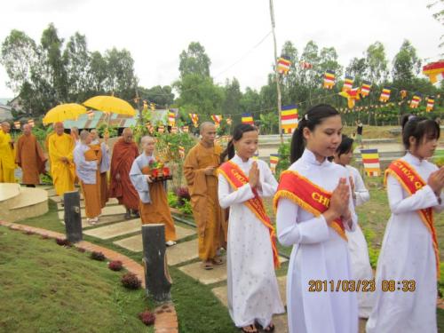 Đồng Tháp: chùa Quê Hương trọng thể tổ chức lễ Đặt đá xây dựng