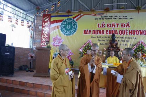 Đồng Tháp: chùa Quê Hương trọng thể tổ chức lễ Đặt đá xây dựng