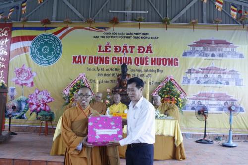 Đồng Tháp: chùa Quê Hương trọng thể tổ chức lễ Đặt đá xây dựng
