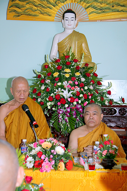 Tịnh Nghiệp Đạo Tràng An Cư Kiết Hạ Tịnh Xá Ngọc Trung Thị Xã An Khê cung nghinh Hòa Thượng Giác Toàn quang lâm Trường Hạ