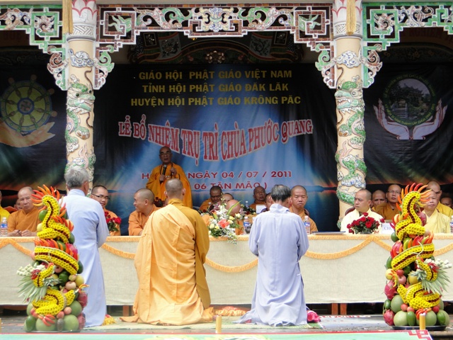 ĐăkLăk: Lễ Bổ Nhiệm Trụ Trì Chùa Phước Quang