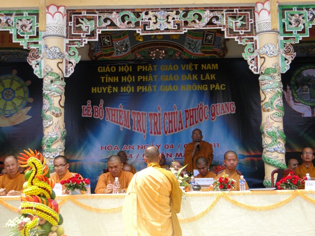ĐăkLăk: Lễ Bổ Nhiệm Trụ Trì Chùa Phước Quang