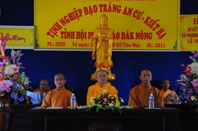 Lễ tự tứ và tổng kết sáu tháng đầu năm của tỉnh hội Phật giáo Đăk Nông