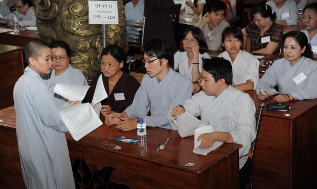 Chùm ảnh: Hội thi giáo lý Phật tử cấp Thành phố tại chùa Phổ Quang