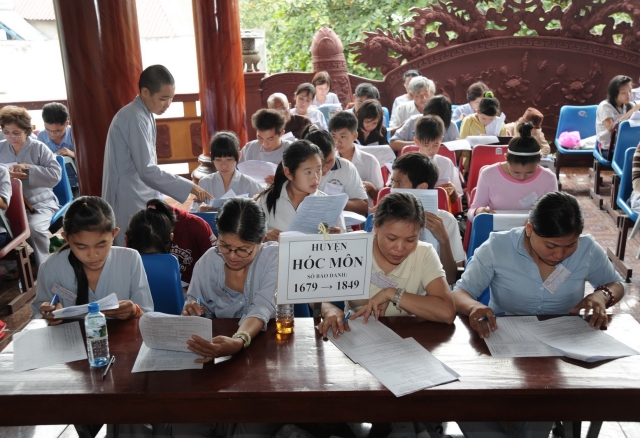 Chùm ảnh: Hội thi giáo lý Phật tử cấp Thành phố tại chùa Phổ Quang