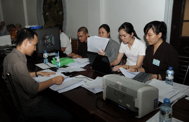 Chùm ảnh: Hội thi giáo lý Phật tử cấp Thành phố tại chùa Phổ Quang