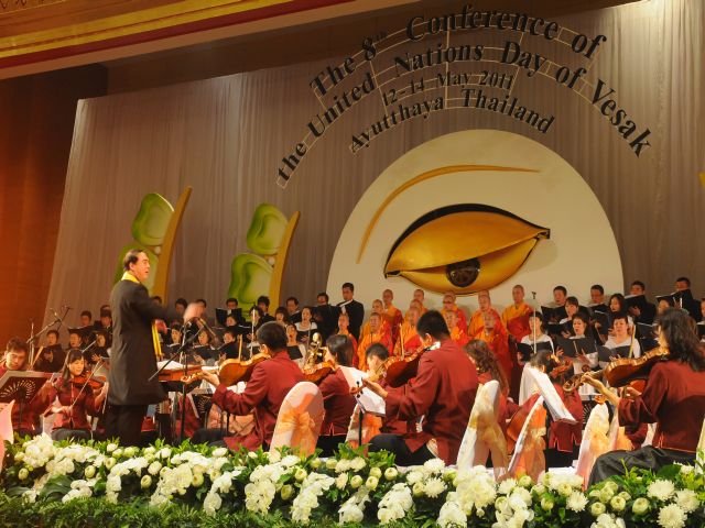 Chùm ảnh: Biểu diễn nghệ thuật chào mừng Đại lễ Vesak tại Thái Lan