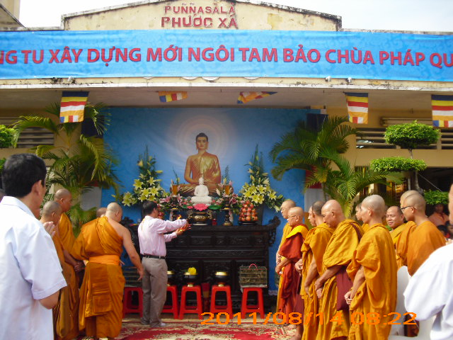 Chùa Pháp Quang tổ chức lễ trùng tu