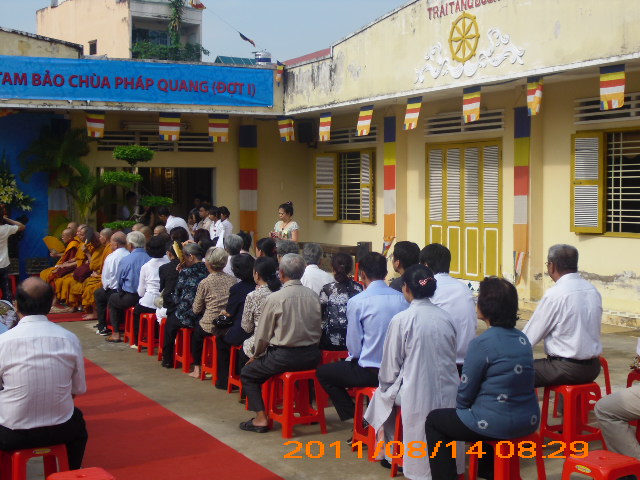 Chùa Pháp Quang tổ chức lễ trùng tu