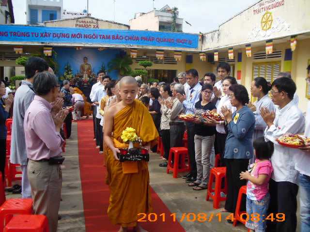 Chùa Pháp Quang tổ chức lễ trùng tu