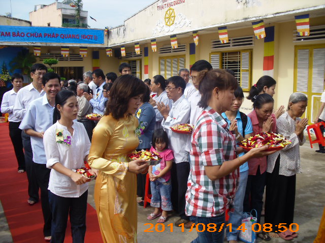 Chùa Pháp Quang tổ chức lễ trùng tu