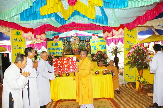 ĐăkLăk: Lễ Công Nhận Chính Thức và Ra Mắt BĐD Niệm Phật Đường Từ Tâm Huyện CưKuin