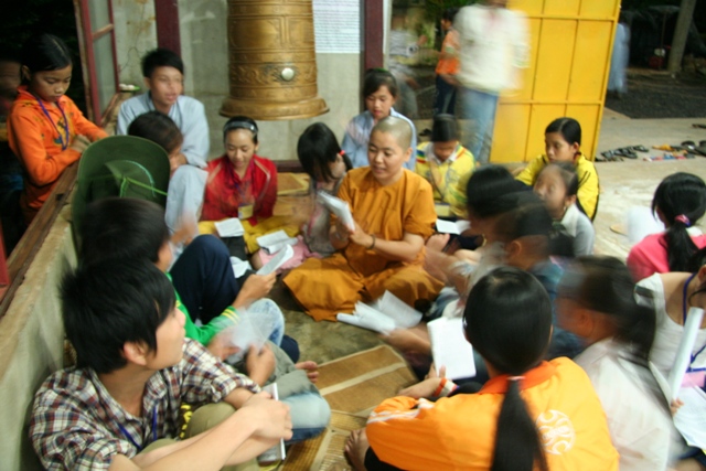 Những hình ảnh ngày tu thứ 4 khóa tu “ Búp sen non”
