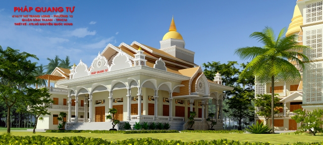 Chùa Pháp Quang - ngôi chùa có Phật học viện đầu tiên của hệ phái Nam Tông Nguyên Thủy