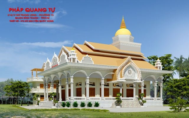 Chùa Pháp Quang - ngôi chùa có Phật học viện đầu tiên của hệ phái Nam Tông Nguyên Thủy