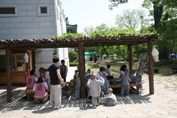 Các tiểu Hòa thượng về Tổ đình Thông Độ Hàn Quốc