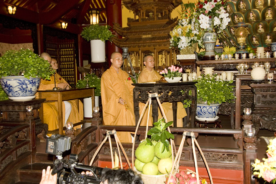 TPHCM: Lễ bông hồng cài áo chùa Viên Giác