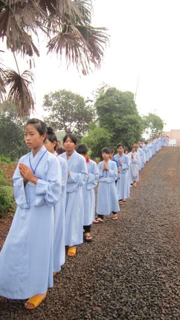 Chùm ảnh: Ngày tu thứ ba trên vùng Cao nguyên