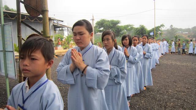 Chùm ảnh: Ngày tu thứ ba trên vùng Cao nguyên