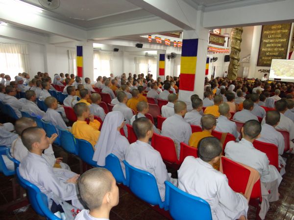 Học viện PGVN diễn tập lễ cấp phát văn bằng cử nhân Phật học khóa VII