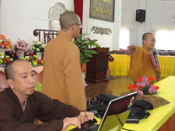 Học viện PGVN diễn tập lễ cấp phát văn bằng cử nhân Phật học khóa VII