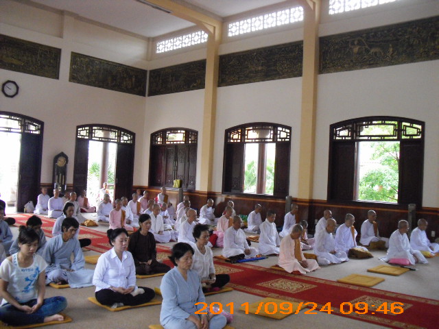 Khóa tu Thiền một ngày tại Xá Lợi Phật Đài - Quận 9