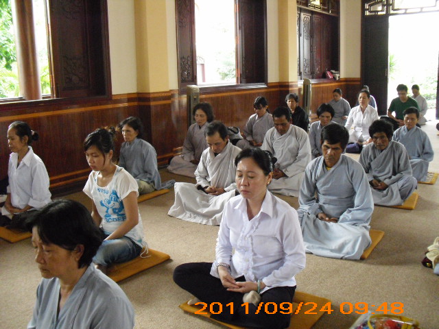 Khóa tu Thiền một ngày tại Xá Lợi Phật Đài - Quận 9