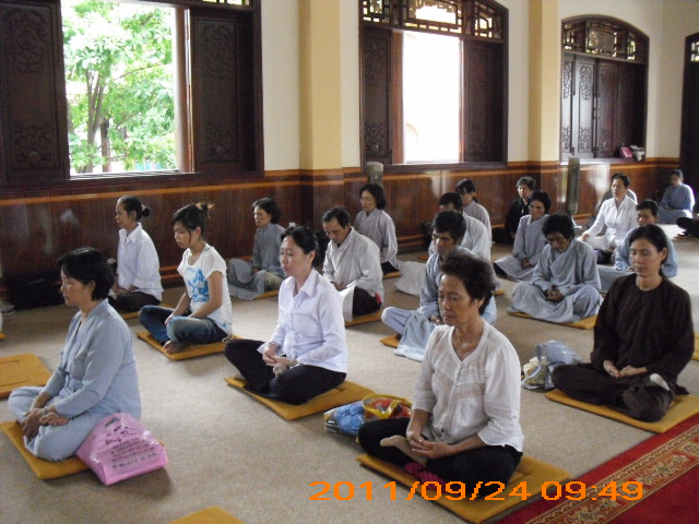 Khóa tu Thiền một ngày tại Xá Lợi Phật Đài - Quận 9