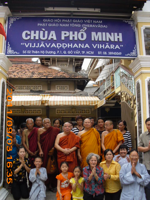 Chùa Phổ Minh tiếp đón HT Tăng thống Bangladesh và HT Hiệu trưởng trường Đại Học Mahachulalongkornrajavijjalaya Thái Lan