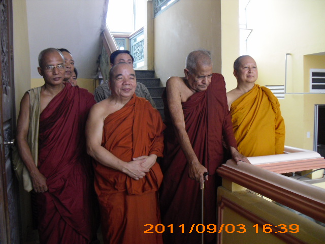 Chùa Phổ Minh tiếp đón HT Tăng thống Bangladesh và HT Hiệu trưởng trường Đại Học Mahachulalongkornrajavijjalaya Thái Lan
