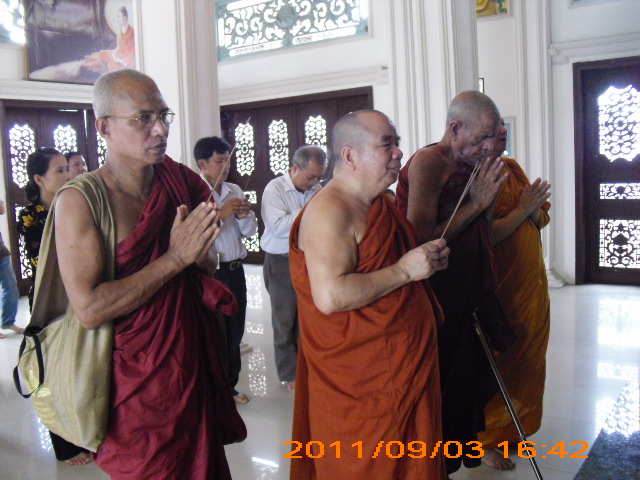 Chùa Phổ Minh tiếp đón HT Tăng thống Bangladesh và HT Hiệu trưởng trường Đại Học Mahachulalongkornrajavijjalaya Thái Lan