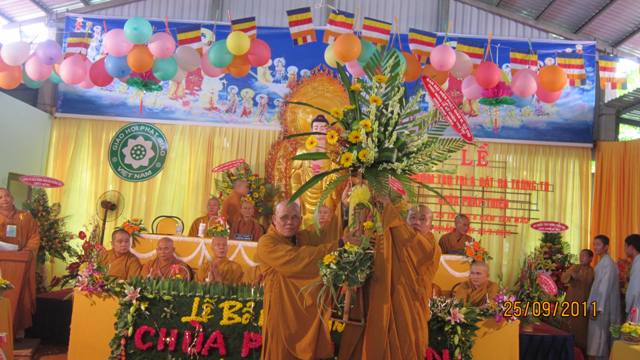 Củ Chi: Đại lễ Bổ nhiệm Trụ trì và Đặt đá trùng tu chùa Pháp Thiện