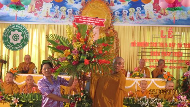 Củ Chi: Đại lễ Bổ nhiệm Trụ trì và Đặt đá trùng tu chùa Pháp Thiện