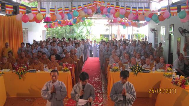 Củ Chi: Đại lễ Bổ nhiệm Trụ trì và Đặt đá trùng tu chùa Pháp Thiện
